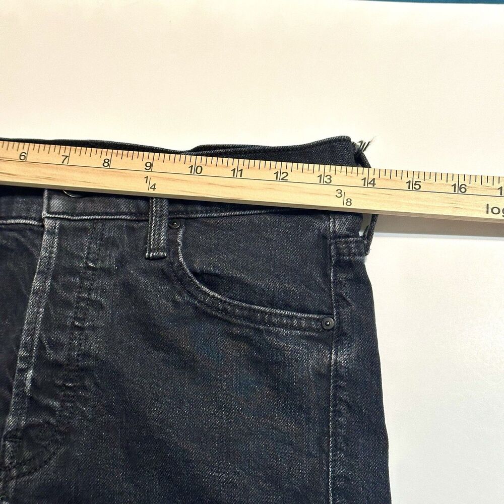 Mother Superior Jeans Black Size 25 The Scrapper Cuff Ankle Fray Who’s Sorry Now - Picture 3 of 14